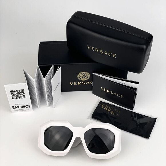NEW Versace VE4424U 314/87 MAXI MEDUSA BIGGIE White Gray Square Women Sunglasses main image 10